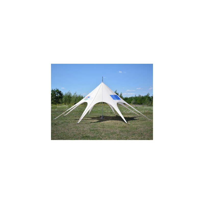 Tente Étoile 10m avec Mât Central - Événements Réussis